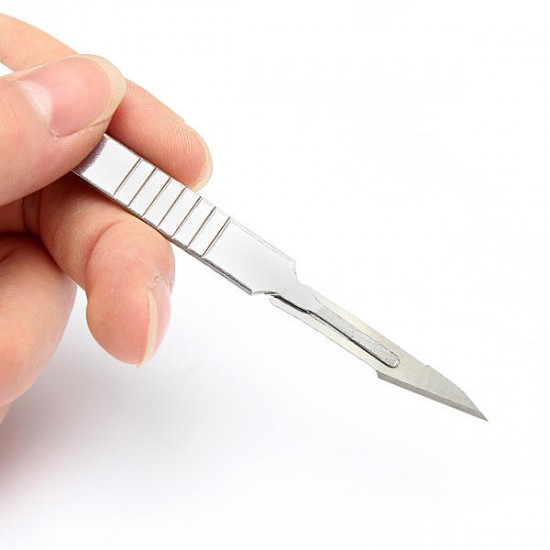10pcs #11 Carbon Steel Surgical Scalpel Blades + 1pc #3 Handle 10pcs #11 Carbon Steel Surgical Scalpel Blades + 1pc #3 Handle