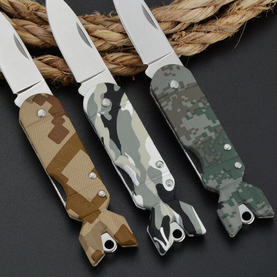 12CM Folding Knifee Survival Knive Hunting Camping Multi High Hardness Military Survival Outdoor Survival in the Wild Knifee Tools