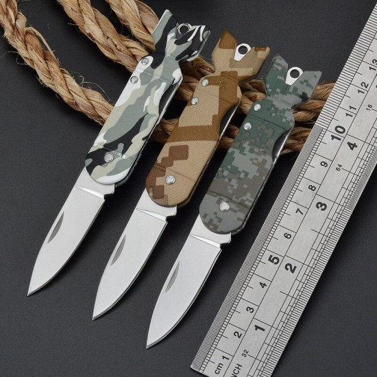 12CM Folding Knifee Survival Knive Hunting Camping Multi High Hardness Military Survival Outdoor Survival in the Wild Knifee Tools