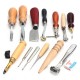 13Pcs Leather Craft Hand Awl Skiving Groover Sewing DIY Tool Kit 13Pcs Leather Craft Hand Awl Skiving Groover Sewing DIY Tool Kit
