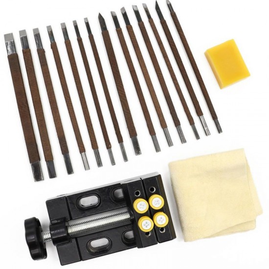 18PCS Wood Carving Tool Seal Engraving Cutter Stone Carving Craft Tools 18PCS Wood Carving Tool Seal Engraving Cutter Stone Carving Craft Tools
