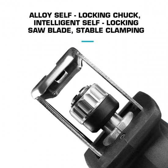 21V Coedless Handheld Electric Reciprocating Saw Variable Speed Electric Saw with 4xSaw Blades Tools 21V Coedless Handheld Electric Reciprocating Saw Variable Speed Electric Saw with 4xSaw Blades Tools