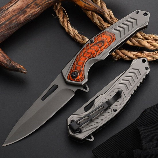23CM Folding Knifee Survival Knive Hunting Camping Multi High Hardness Military Survival Outdoor Survival in the Wild Knifee Tools