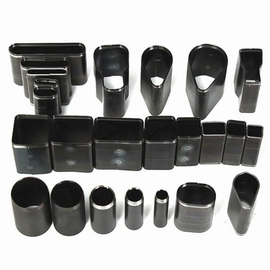 24 Shape Style Hole Hollow Cutter Punch Set For Handmade Leather Craft DIY Tool 24 Shape Style Hole Hollow Cutter Punch Set For Handmade Leather Craft DIY Tool