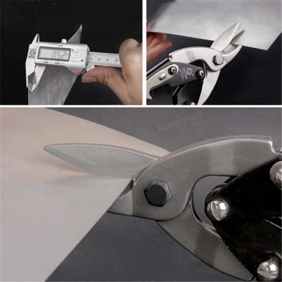250mm 10inch Steel Straight Aviation Scissor Metal Tin Snip Shear Cutting Hand Tool