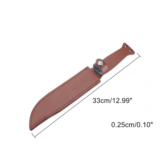33cm Leather Sheath Saber Cutter Holder Cover Protector Cosplay Costume Outdoor Leather Craft Tool