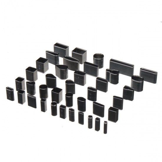 39 Shape Hole Hollow Cutter Hole Punch Leather Craft DIY Tool Phone Holster Metal Cutter Punch Set 39 Shape Hole Hollow Cutter Hole Punch Leather Craft DIY Tool Phone Holster Metal Cutter Punch Set