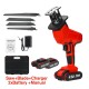 42V 1400W Electric Cordless Reciprocating Saw Outdoor Woodworking W/ 2 Battery