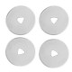 45mm Round Rotary Cutter Sewing Quilting Roller Fabric Cutting Tool + 10x Bllades