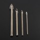 4pcs Mirror Ceramic Tile Glass Drill Bits Set Spear Head 4/6/8/10mm