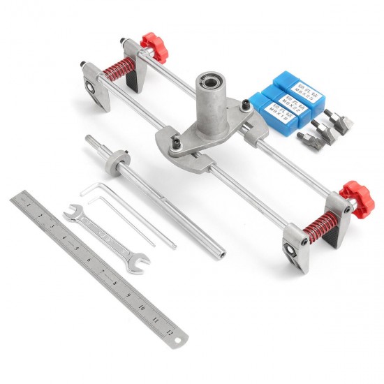 5 Minutes Door Lock Mortiser Jig Kit With Three Cutters