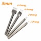 5mm Leather Craft Leather Craft Hole Stitching Punch Tools 1/2/4/6 1 set Prong