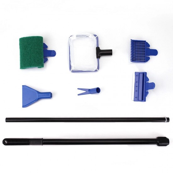 6 in1 Aquarium Fish Tank Cleaning Tool Kit Algae Vacuum Gravel Cleaner Brush Set 6 in1 Aquarium Fish Tank Cleaning Tool Kit Algae Vacuum Gravel Cleaner Brush Set