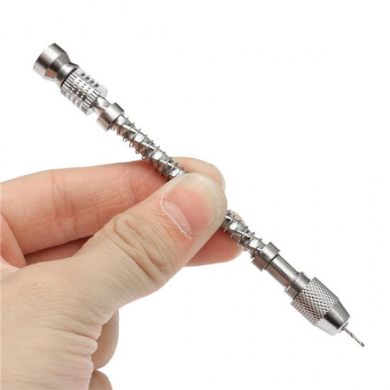 Alloy Steel Semi-automatic Hand Micro Drill With 20pcs 0.2-2mm Drill Bits