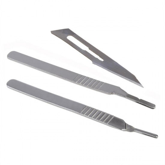 40pcs Carbon Steel Surgical Scalpel Blade with 2pcs Handle 40pcs Carbon Steel Surgical Scalpel Blade with 2pcs Handle