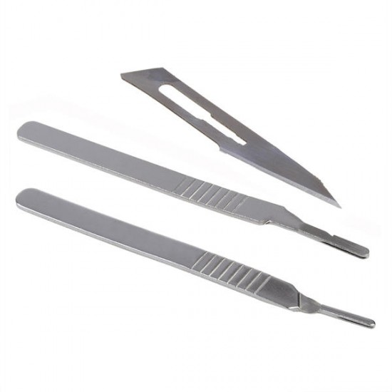 40pcs Carbon Steel Surgical Scalpel Blade with 2pcs Handle