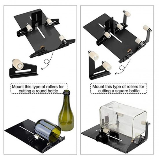 DIY Glass Bottle Cutter Cutting Tool Upgrade Version Square & Round Cutting DIY Glass Bottle Cutter Cutting Tool Upgrade Version Square & Round Cutting