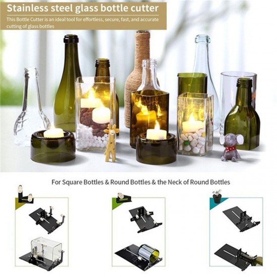 DIY Glass Bottle Cutter Cutting Tool Upgrade Version Square & Round Cutting DIY Glass Bottle Cutter Cutting Tool Upgrade Version Square & Round Cutting