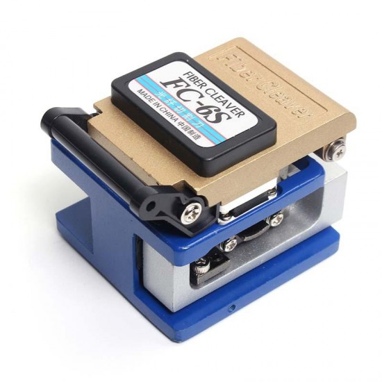 Fiber Optic FTTH Tool Kit with FC-6S Cleaver Optical Power Meter Visual Fault Locator Finder Cable Cutter Stripper Plier Fiber Optic FTTH Tool Kit with FC-6S Cleaver Optical Power Meter Visual Fault Locator Finder Cable Cutter Stripper Plier