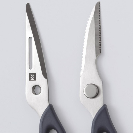 30Cr13 Stainless Steel Kitchen Scissors Sharp Sets Non-slip Tool Kit Fruits Meat Scissors Pruning Scissor from