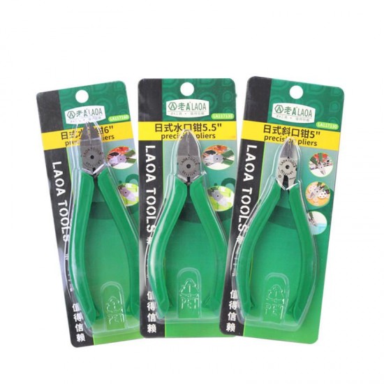 Japan Type Cr-V Plastic Pliers Nippers Jewelry Electrical Wire Cable Cutters Cutting Side Snips