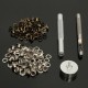Leather Tool Grommet Installation Setting Tool Kit Set Leather Hole Punch with 80 Eyelets Leather Tool Grommet Installation Setting Tool Kit Set Leather Hole Punch with 80 Eyelets