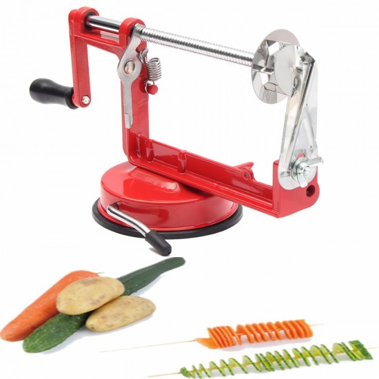 Manual Blade Twisted Potato Slicer Stainless Steel Spiral Cutter Tool