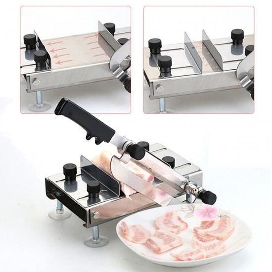 Manual Food Meat Slicer Stainless Steel Food Meat Cutter Machine Adjustable Thickness Manual Food Meat Slicer Stainless Steel Food Meat Cutter Machine Adjustable Thickness