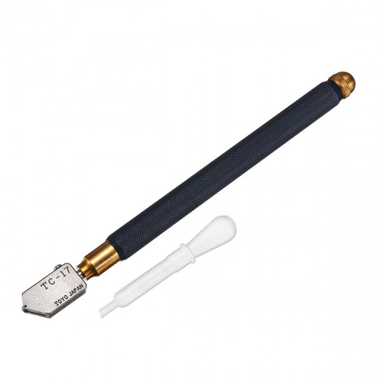 Metal Handle Shape Glass Oiling Cutter Straight Cutting Tool for TC-17B Glass Metal Handle Shape Glass Oiling Cutter Straight Cutting Tool for TC-17B Glass