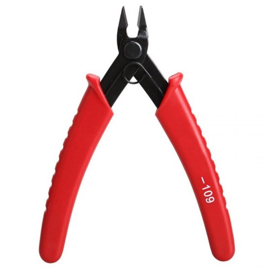 Mini 5 Inch Electrical Crimping Plier Snip Cutter Hand Tool Red Handle