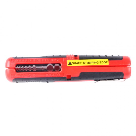 CP-511A 3 in 1 Multifunction 10-20AWG Coaxial Cable RG59 RG6 8-13mm Strippers Stripping Knife