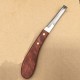 Right-Handed Hoof Knife with Wooden Handle Double Blade Hoof Knife Trimming Tool