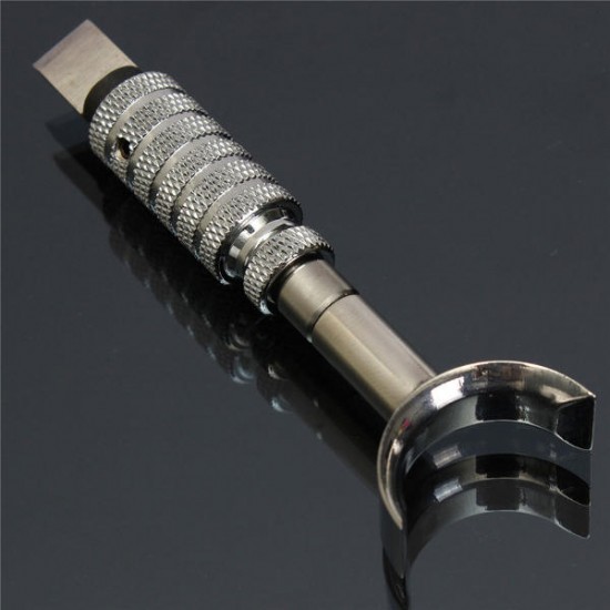 Stainless Steel Adjustable Leather Craft Deluxe Leather Carving Swivel Tool