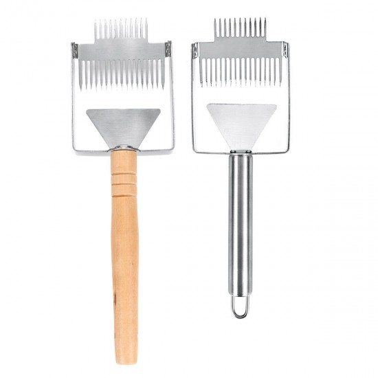 Stainless Steel Bee Hive Uncapping Honey Forks Scraper Handle Beekeeping Tools Stainless Steel Bee Hive Uncapping Honey Forks Scraper Handle Beekeeping Tools