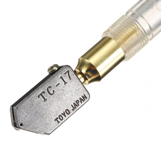 TC-17P 2-8mm Straight Cutting Hand Tool Plastic Handle Glass Bottle Cutter for TOYO Type