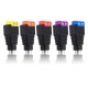 10Pcs CCTV Cameras 2.1mm x 5.5mm Female DC Power Plug Adapter Jack Adapter Connector Plug Socket CCTV Security Camera Surveillance LED