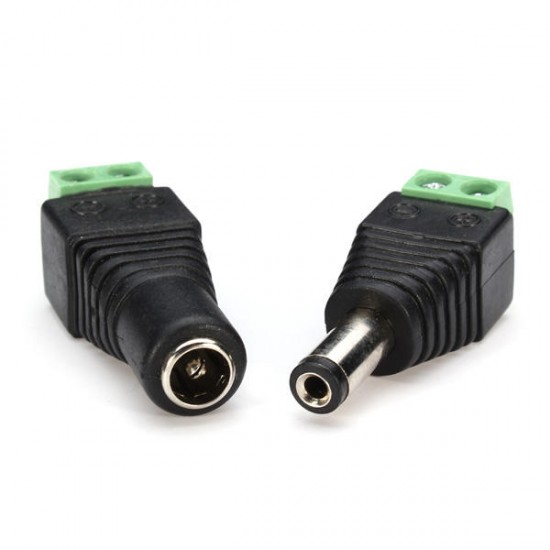12V DC Power Male Female Plug Jack Adapter Connector Socket for CCTV 5.5*2.5mm