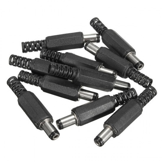 JP02 10Pcs 5.5x2.1mm DC Power Male Solder Barrel Tip Plug Jack Connector JP02 10Pcs 5.5x2.1mm DC Power Male Solder Barrel Tip Plug Jack Connector