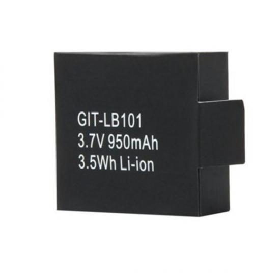 2PCS 3.7V 950mAh 3.5W Battery With Dual Charger For Git1 Git2 Git Camera