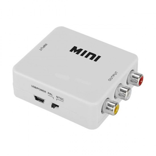 Adaptateur vidéo mini composite AV CVBS 3 RCA