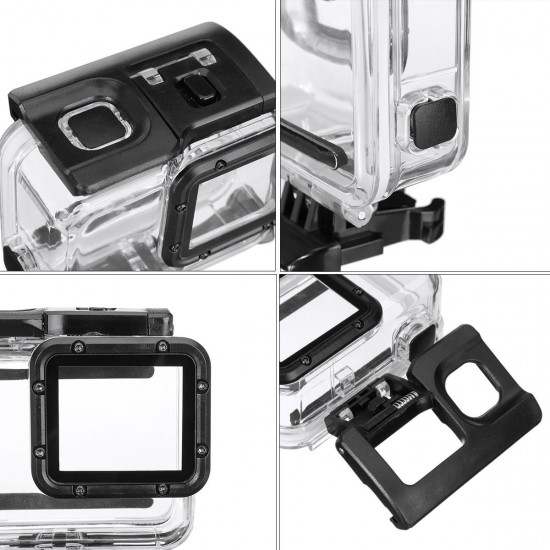 Camera Waterproof Housing Case Diving Touch Screen Cover For Gopro Hero 7 Silver White Camera Waterproof Housing Case Diving Touch Screen Cover For Gopro Hero 7 Silver White