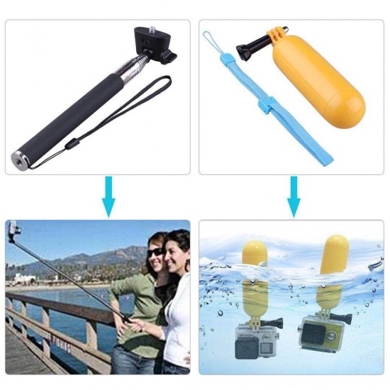 6 in 1 Head Strap Camera Mount Chest Strap Selfie Buoyancy for GoPro HERO SJcam 6 in 1 Head Strap Camera Mount Chest Strap Selfie Buoyancy for GoPro HERO SJcam