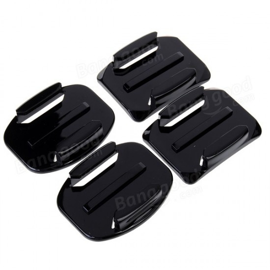 Flat Mounts+Curved Mounts with Adhesive Pads for SJ4000 Gopro