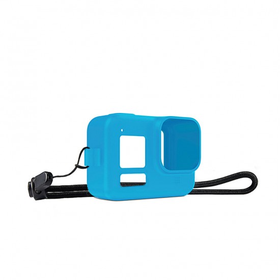 Gopro Hero8 Housse en silicone pour boîtier de protection en silicone avec accessoire anti-perte de corde Go Pro 8 Gopro Hero8 Housse en silicone pour boîtier de protection en silicone avec accessoire anti-perte de corde Go Pro 8