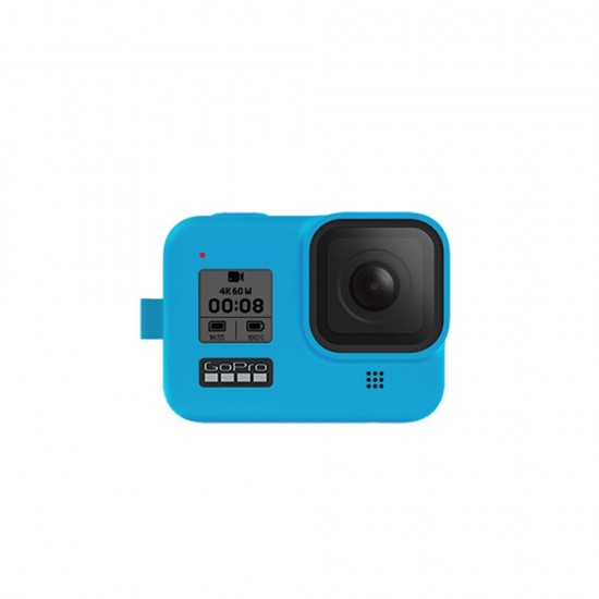 Gopro Hero8 Housse en silicone pour boîtier de protection en silicone avec accessoire anti-perte de corde Go Pro 8