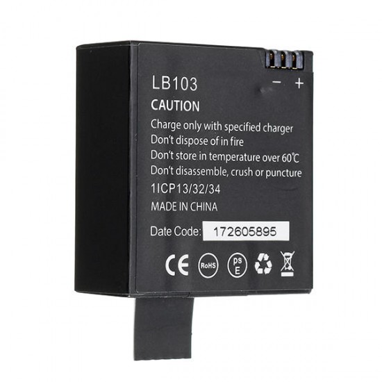 LB103 Rechargeable Li-ion Spare Battery 1200mAh for G3 Duo Sport Action Camera LB103 Rechargeable Li-ion Spare Battery 1200mAh for G3 Duo Sport Action Camera
