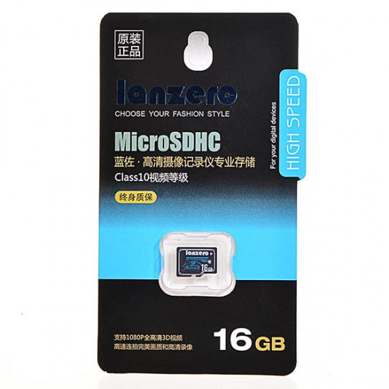 16GB Micro Sd Class10 TF Tachograph Memory Card for Car DVR Camera