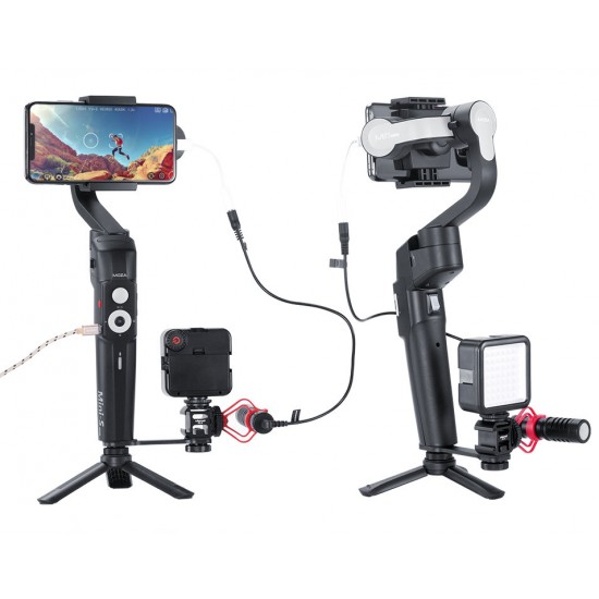 MINI-S 3 Axis Foldable Pocket Sized Handheld Stabilizer for iPhone X Smartphone GoPro