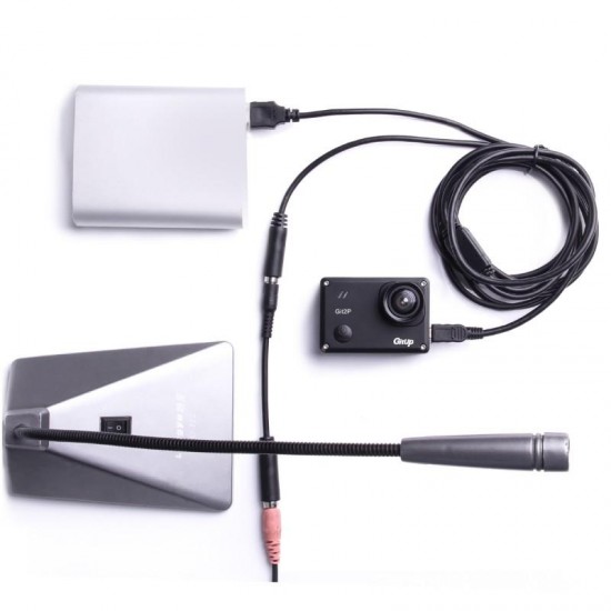 Mini USB 3.5mm External Microphone And Charging Cable For GIT2/GIT2P