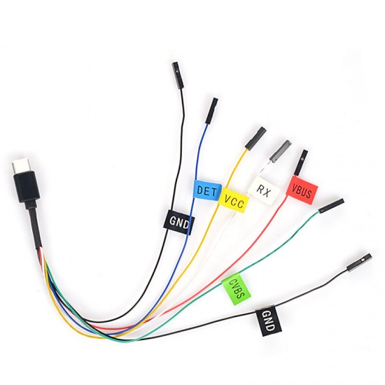 FPV AV Cable with Type-C Connector for SJ8 Series Action Camera and Aerial Photography